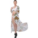 Camels-cactus-desert-pattern Maxi Chiffon Beach Wrap View1