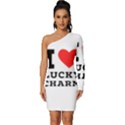 I love lucky charm Long Sleeve One Shoulder Mini Dress View1