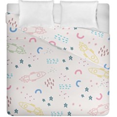 Spaceship Pattern Star Duvet Cover Double Side (king Size) by danenraven