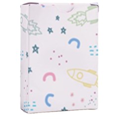 Spaceship Pattern Star Playing Cards Single Design (rectangle) With Custom Box by danenraven