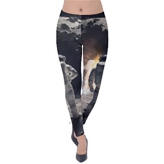 Astronaut Space Walk Velvet Leggings by danenraven