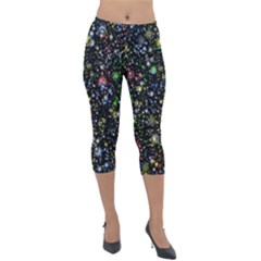 Illustration Universe Star Planet Lightweight Velour Capri Leggings  by danenraven