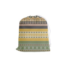Seamless-pattern-egyptian-ornament-with-lotus-flower Drawstring Pouch (medium) by Salman4z