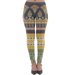 Seamless-pattern-egyptian-ornament-with-lotus-flower Lightweight Velour Leggings by Salman4z