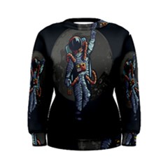 Illustration-drunk-astronaut Women s Sweatshirt by Salman4z