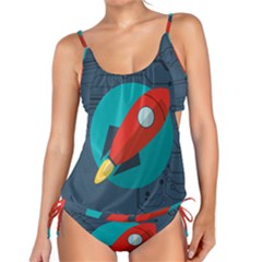 Rocket-with-science-related-icons-image Tankini Set by Salman4z