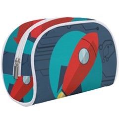 Rocket-with-science-related-icons-image Make Up Case (large) by Salman4z