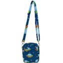 Seamless-pattern-ufo-with-star-space-galaxy-background Shoulder Strap Belt Bag View3