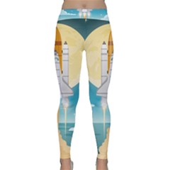 Space-exploration-illustration Classic Yoga Leggings by Salman4z