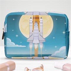 Space-exploration-illustration Make Up Pouch (medium) by Salman4z