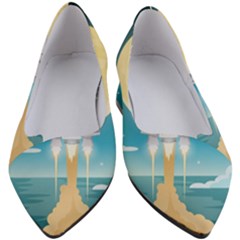 Space-exploration-illustration Women s Block Heels  by Salman4z