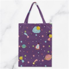 Space-travels-seamless-pattern-vector-cartoon Classic Tote Bag by Salman4z