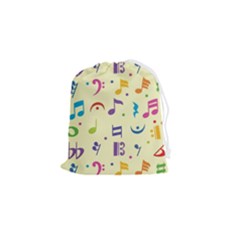 Seamless-pattern-musical-note-doodle-symbol Drawstring Pouch (small) by Salman4z