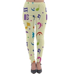 Seamless-pattern-musical-note-doodle-symbol Lightweight Velour Leggings by Salman4z