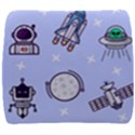 Seamless-pattern-with-space-theme Back Support Cushion View1