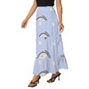 Seamless-pattern-with-space-theme Tiered Ruffle Maxi Skirt View2