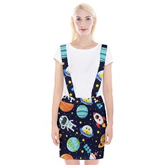 Space-seamless-pattern   - Braces Suspender Skirt by Salman4z