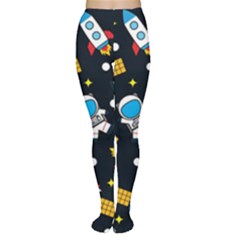 Seamless-adventure-space-vector-pattern-background Tights by Salman4z