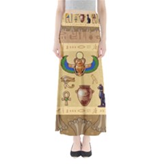 Egypt-horizontal-illustration Full Length Maxi Skirt by Salman4z