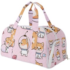 Set-kawaii-smile-japanese-dog-akita-inu-cartoon Burner Gym Duffel Bag by Salman4z