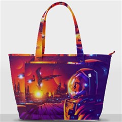 Far-future-human-colonization Back Pocket Shoulder Bag  by Salman4z