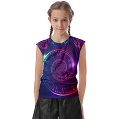 Time-machine Kids  Raglan Cap Sleeve Tee by Salman4z