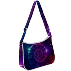 Time-machine Zip Up Shoulder Bag by Salman4z