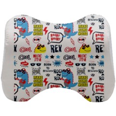 Monster-cool-seamless-pattern Head Support Cushion by Salman4z