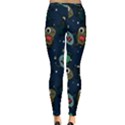 Monster-alien-pattern-seamless-background Inside Out Leggings View4