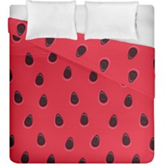 Seamless-watermelon-surface-texture Duvet Cover Double Side (king Size) by Salman4z