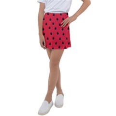 Seamless-watermelon-surface-texture Kids  Tennis Skirt by Salman4z