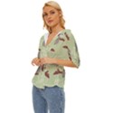 Sloths-pattern-design Lightweight Drawstring Hooded Top View2