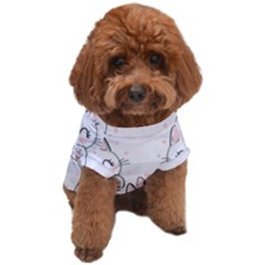 Cat-with-bow-pattern Dog T-shirt by Salman4z
