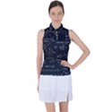 Mathematical-seamless-pattern-with-geometric-shapes-formulas Women s Sleeveless Polo Tee View1