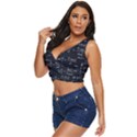Mathematical-seamless-pattern-with-geometric-shapes-formulas Women s Sleeveless Wrap Top View2