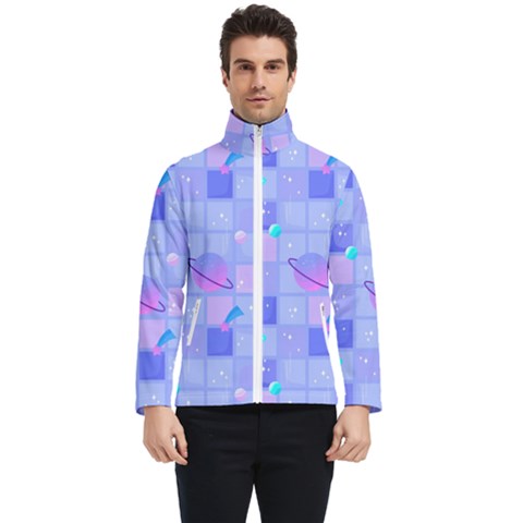 Seamless-pattern-pastel-galaxy-future Men s Bomber Jacket by Salman4z