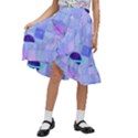 Seamless-pattern-pastel-galaxy-future Kids  Ruffle Flared Wrap Midi Skirt View1