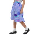 Seamless-pattern-pastel-galaxy-future Kids  Ruffle Flared Wrap Midi Skirt View2