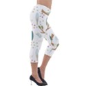 Pattern-sloth-woodland Lightweight Velour Capri Leggings  View4