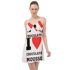 I Love Chocolate Mousse Summer Time Chiffon Dress by ilovewhateva