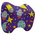 Card-with-lovely-planets Head Support Cushion View3