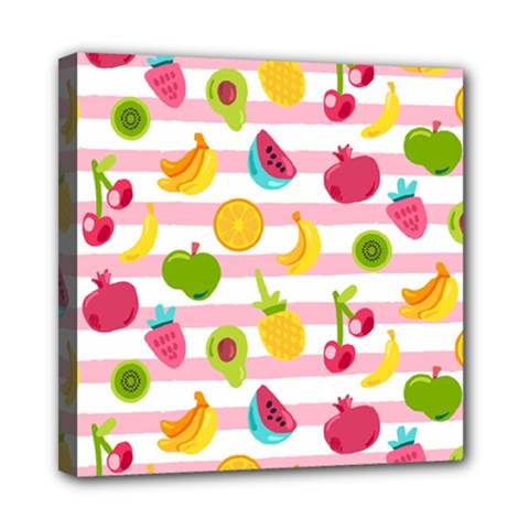 Tropical-fruits-berries-seamless-pattern Mini Canvas 8  X 8  (stretched) by Salman4z