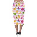 Tropical-fruits-berries-seamless-pattern Velvet Midi Pencil Skirt View2