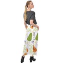 Seamless-tropical-pattern-with-papaya Velour Split Maxi Skirt View2