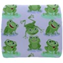 Cute-green-frogs-seamless-pattern Back Support Cushion View1