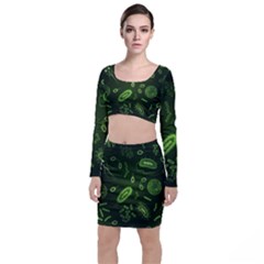 Bacteria-virus-seamless-pattern-inversion Top And Skirt Sets by Salman4z