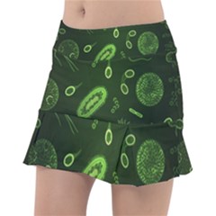 Bacteria-virus-seamless-pattern-inversion Classic Tennis Skirt by Salman4z