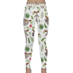 Seamless-pattern-with-cute-sloths Classic Yoga Leggings by Salman4z