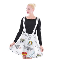 Abstract-fashion-background-suitable-fabric-printing Suspender Skater Skirt by Salman4z