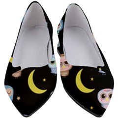 Cute-owl-doodles-with-moon-star-seamless-pattern Women s Block Heels  by Salman4z